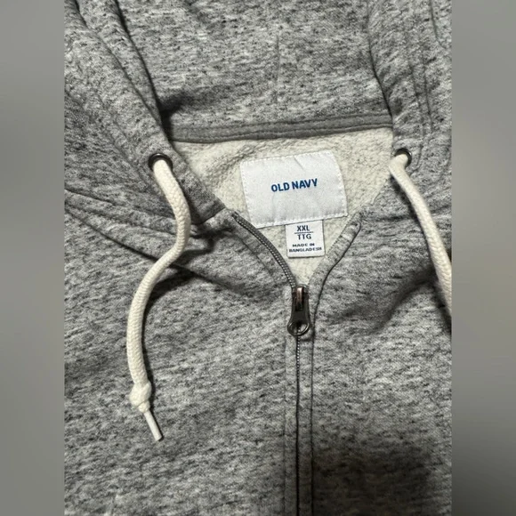 Old Navy Gray Zip-Up Men's Sweater - Picture 4 of 5